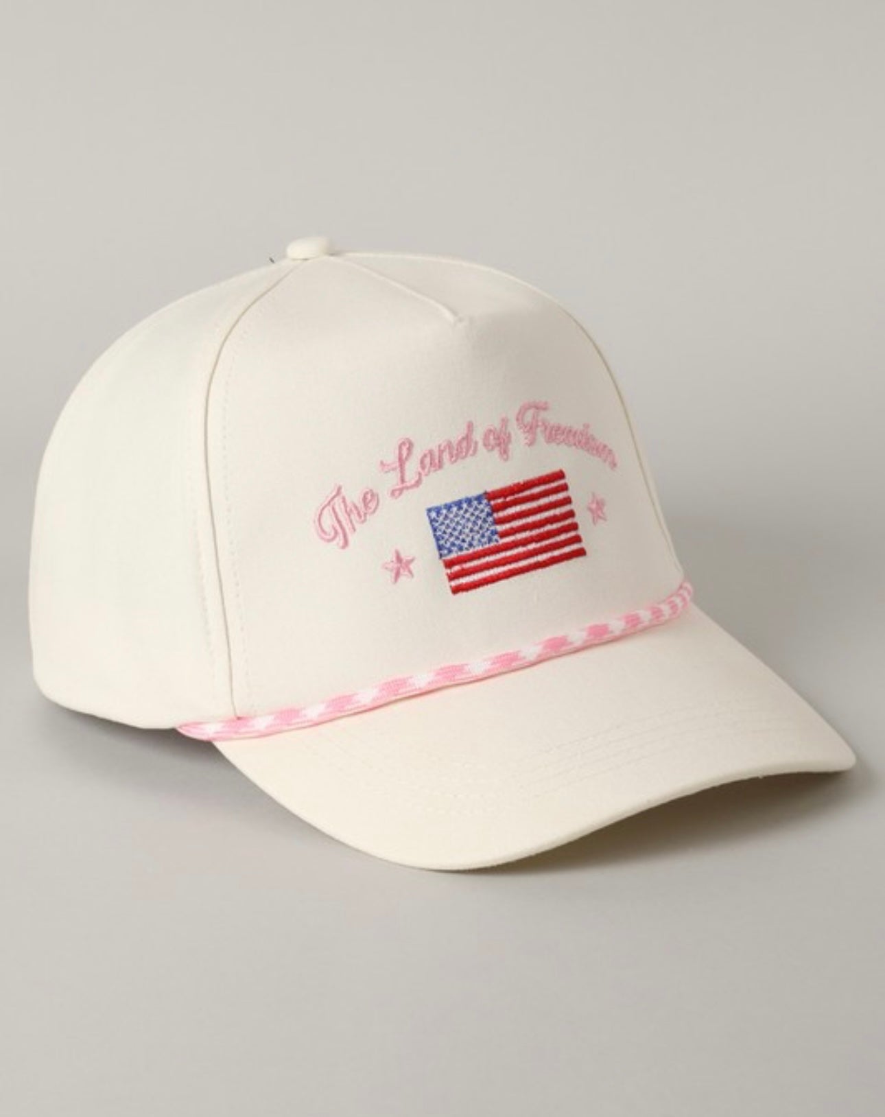 The Land of Freedom Embroidered Trucker Hat
