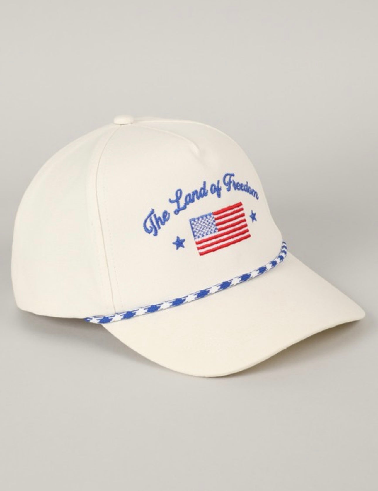 The Land of Freedom Embroidered Trucker Hat