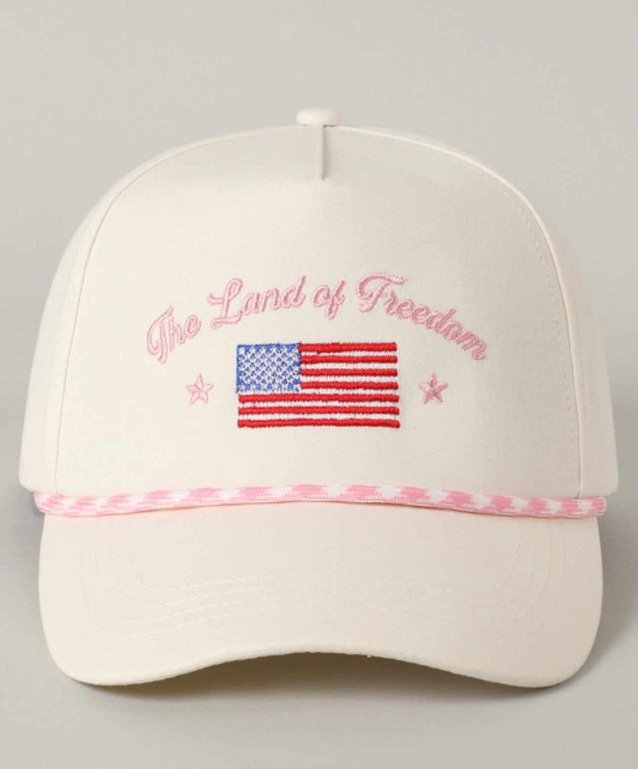 The Land of Freedom Embroidered Trucker Hat