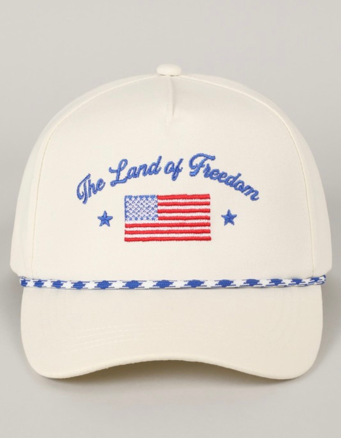The Land of Freedom Embroidered Trucker Hat