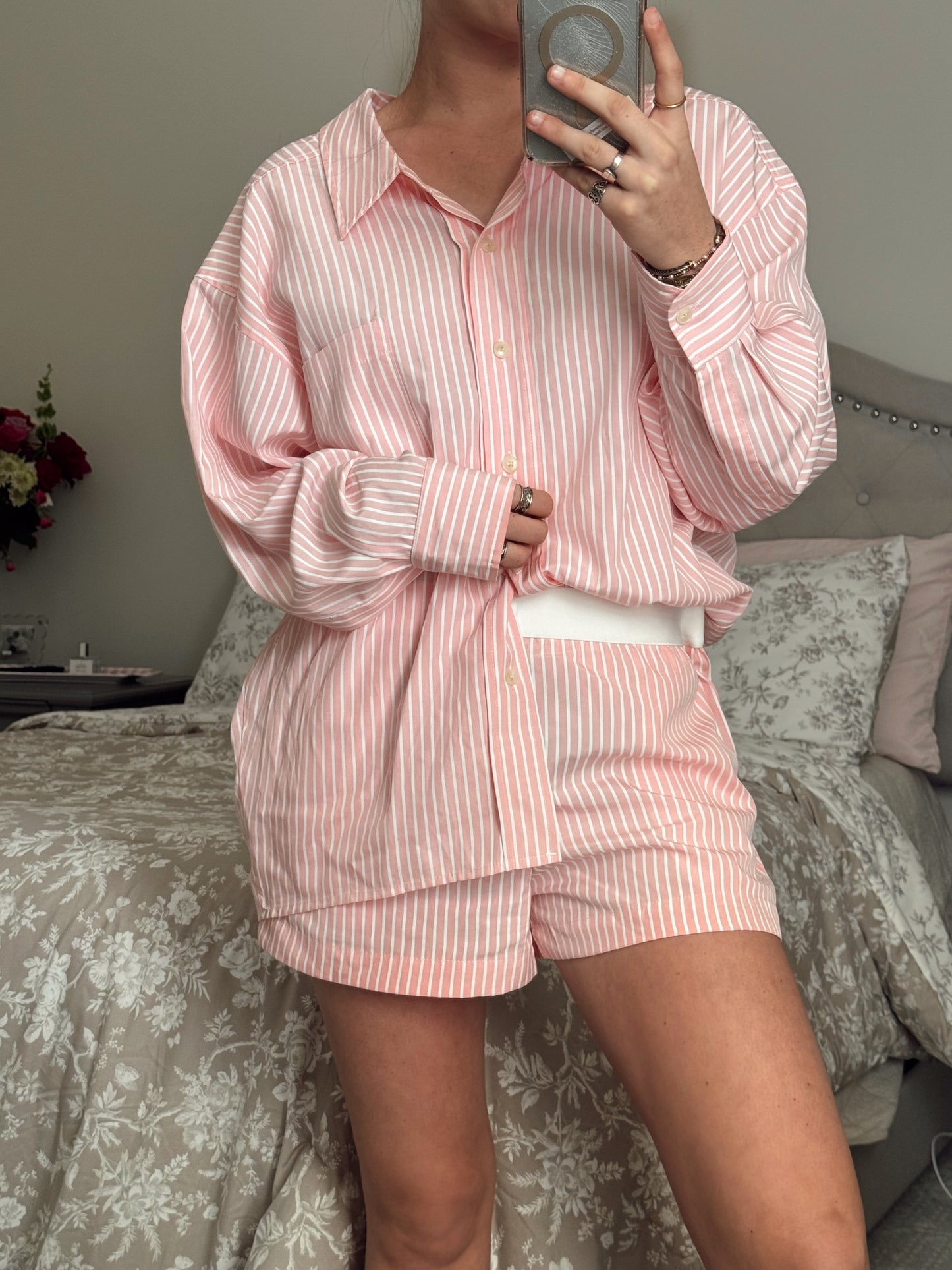 Pretty In Pink Striped Set