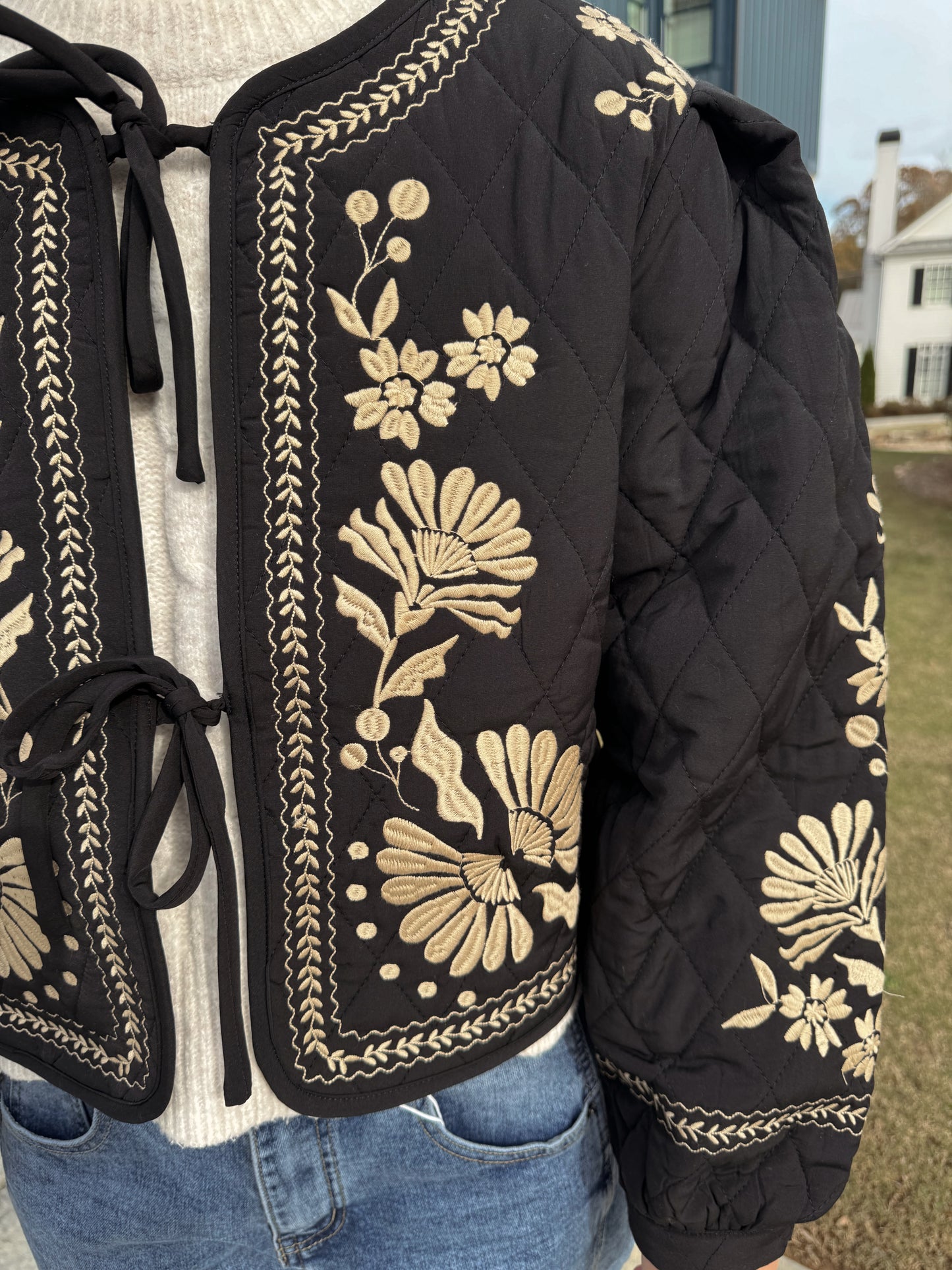 Georgia Embroidered Quilted Jacket